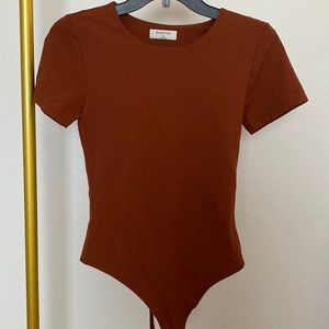Babaton crew short sleeve body suit Aritzia